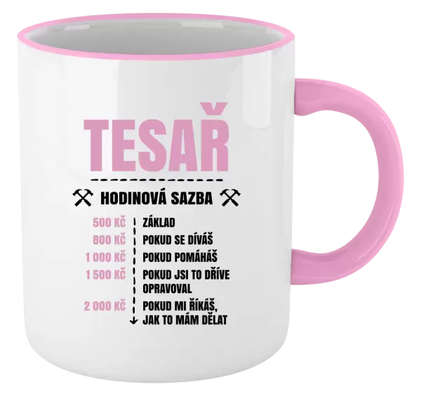 Hrnek Hodinová sazba - tesař