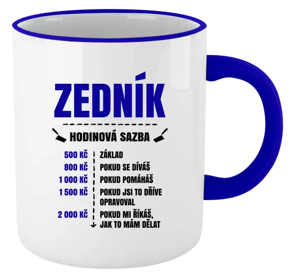 Hrnek Hodinová sazba - zedník