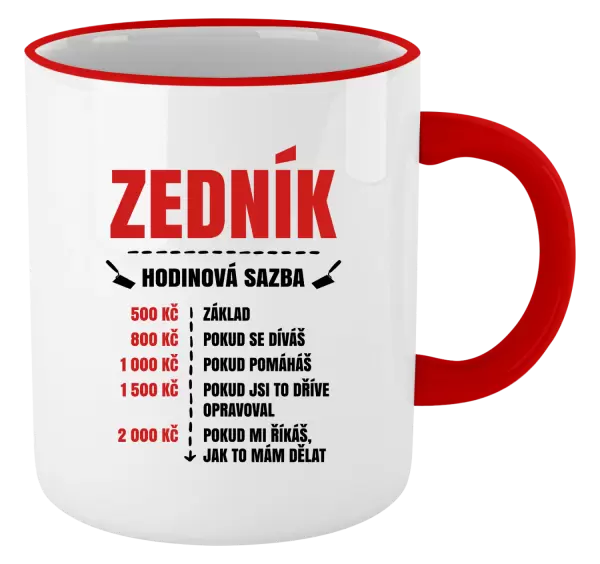 Hrnek Hodinová sazba - zedník