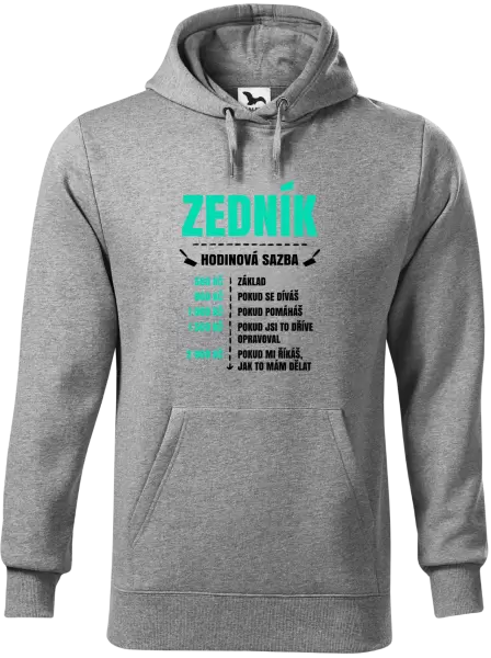 Pánská mikina Hodinová sazba - zedník