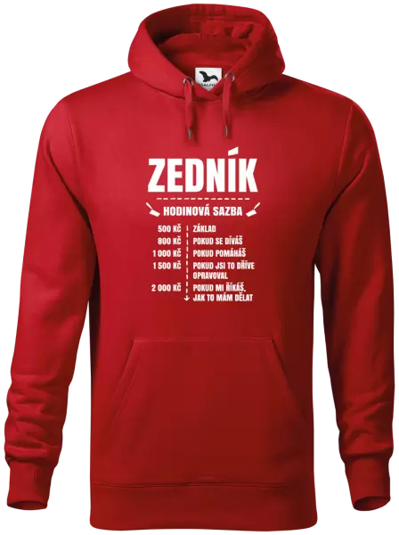 Pánská mikina Hodinová sazba - zedník