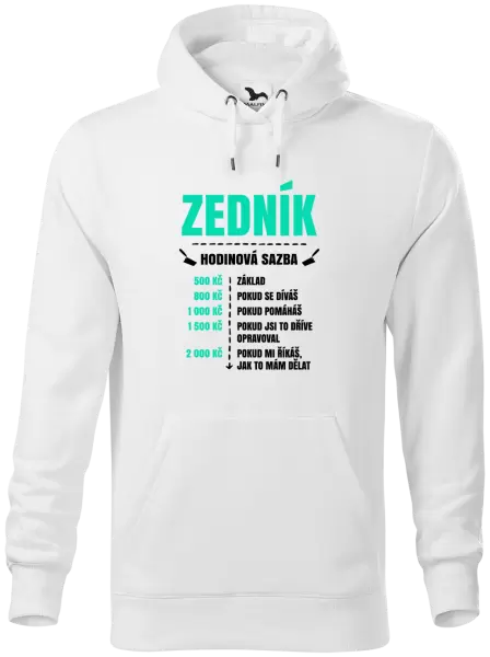Pánská mikina Hodinová sazba - zedník