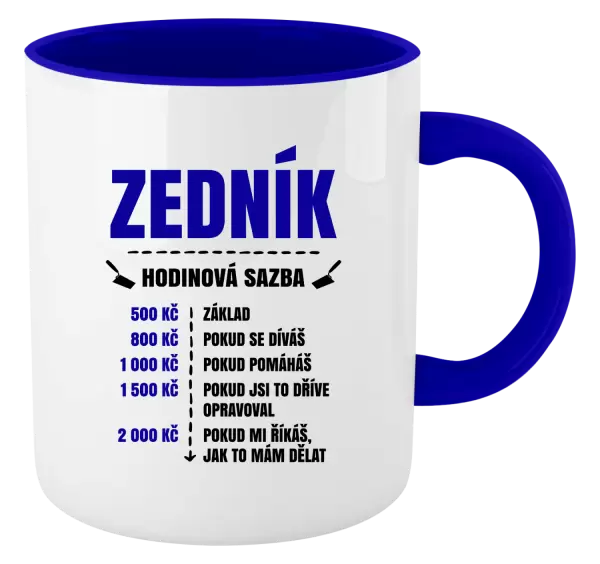 Hrnek Hodinová sazba - zedník