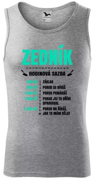 Pánské tílko Hodinová sazba - zedník