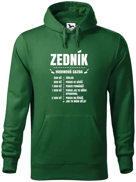 Pánská mikina Hodinová sazba - zedník