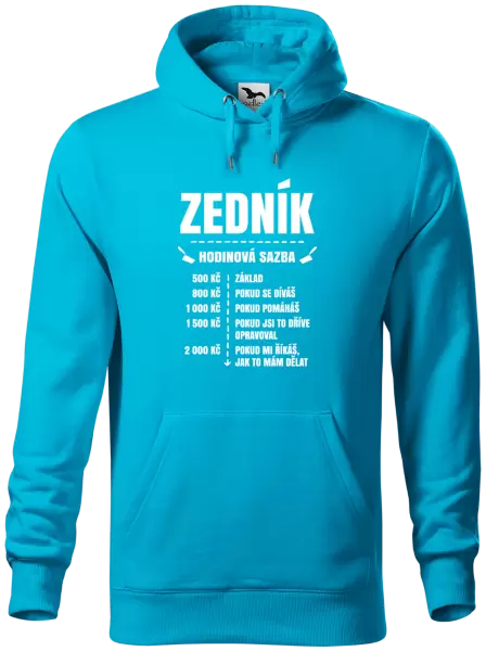 Pánská mikina Hodinová sazba - zedník