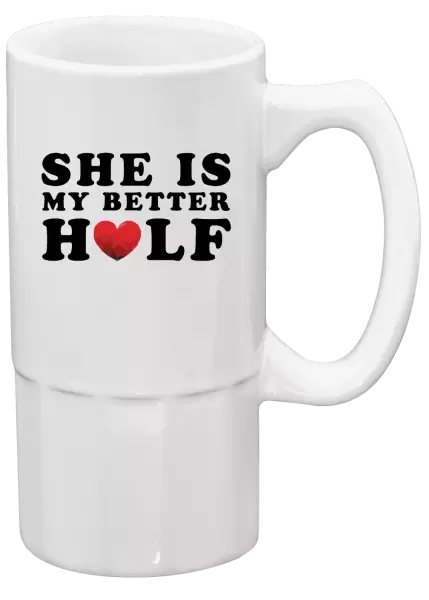 Půllitr She is my better half