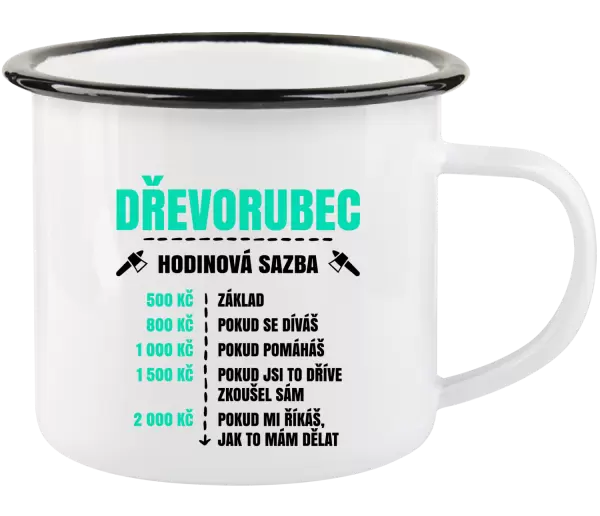 Plecháček Hodinová sazba - dřevorubec