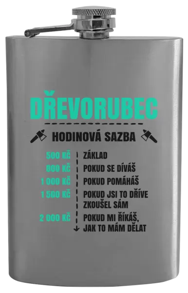 Placatka Hodinová sazba - dřevorubec