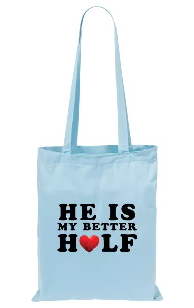 Látková taška He is my better half