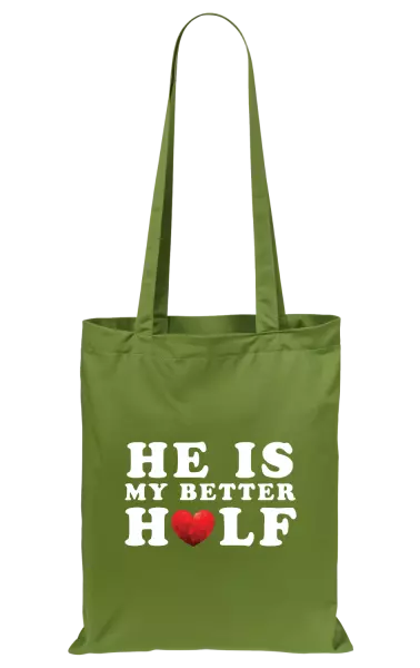 Látková taška He is my better half