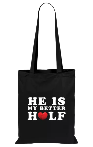 Látková taška He is my better half