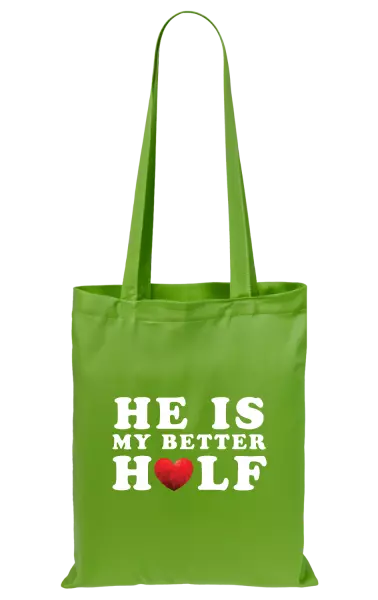 Látková taška He is my better half