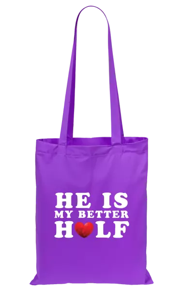 Látková taška He is my better half