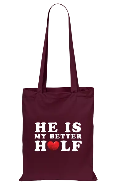 Látková taška He is my better half