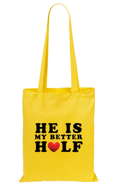 Látková taška He is my better half