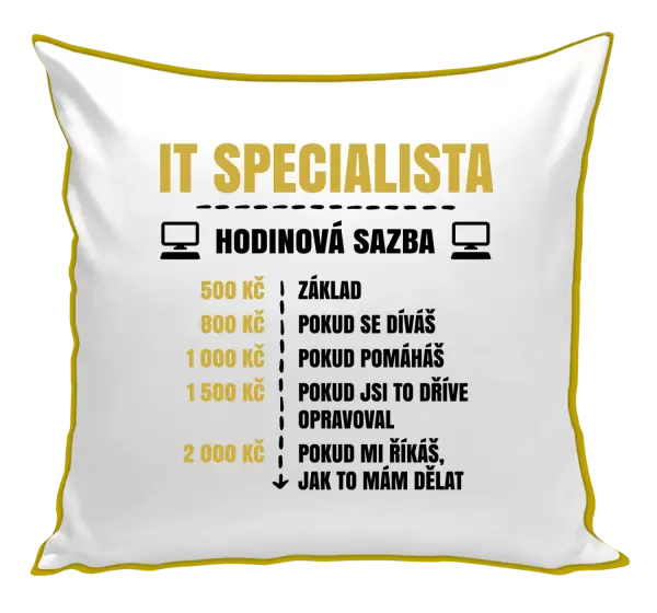 Polštář Hodinová sazba - IT specialista