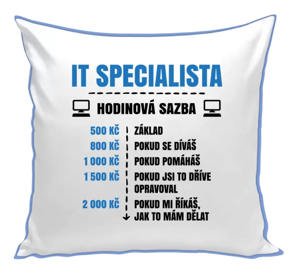 Polštář Hodinová sazba - IT specialista