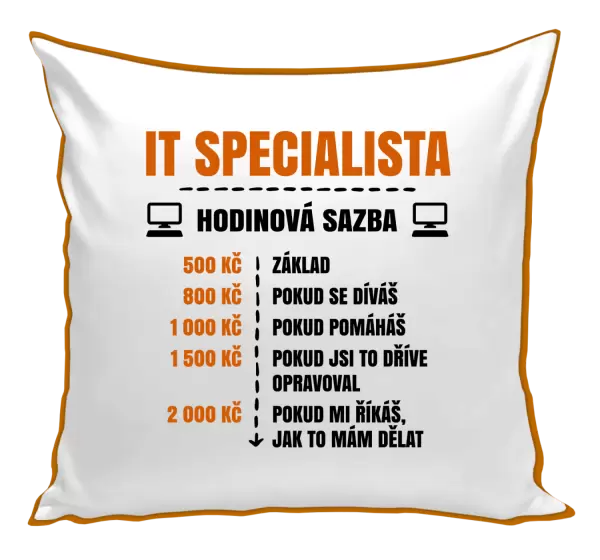 Polštář Hodinová sazba - IT specialista