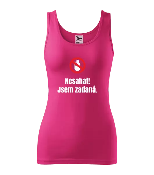 Dámské tílko Nesahat, jsem zadaná