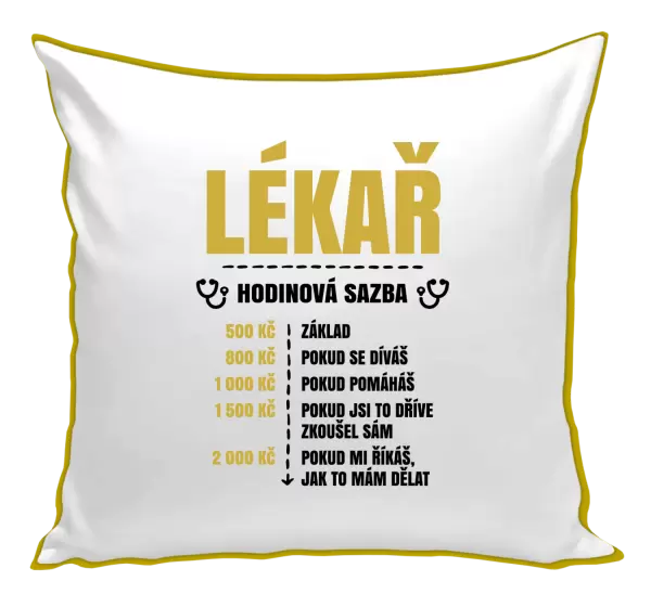 Polštář Hodinová sazba - lékař