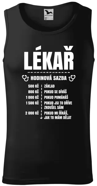 Pánské tílko Hodinová sazba - lékař