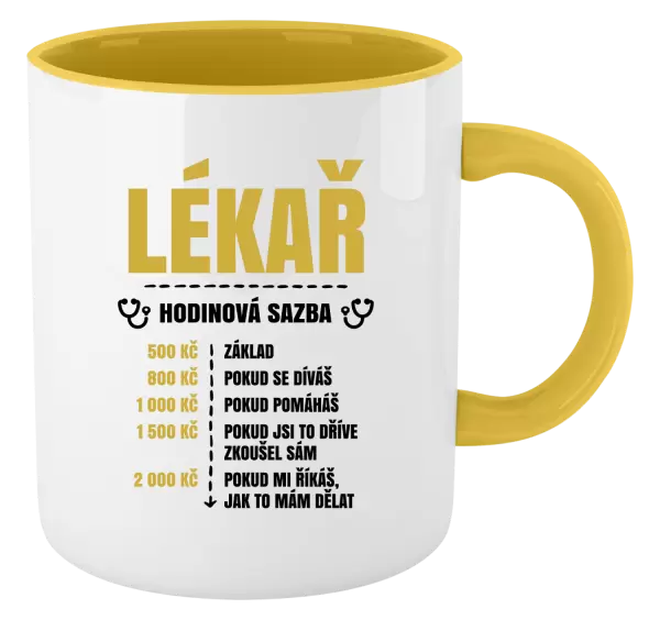 Hrnek Hodinová sazba - lékař