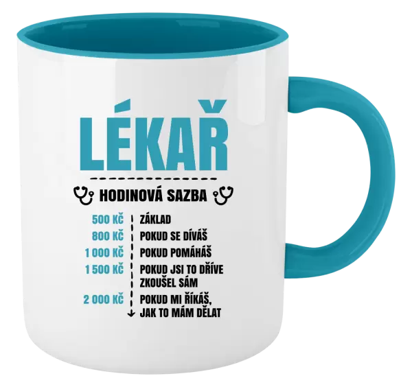 Hrnek Hodinová sazba - lékař