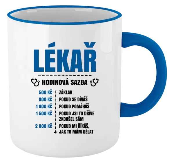 Hrnek Hodinová sazba - lékař