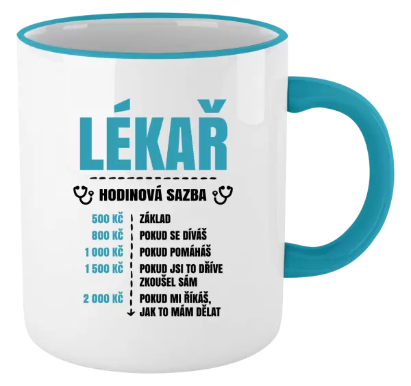 Hrnek Hodinová sazba - lékař