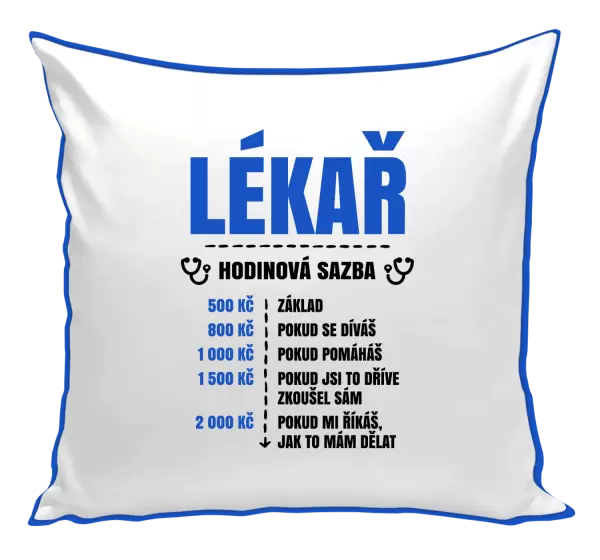 Polštář Hodinová sazba - lékař