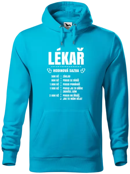 Pánská mikina Hodinová sazba - lékař