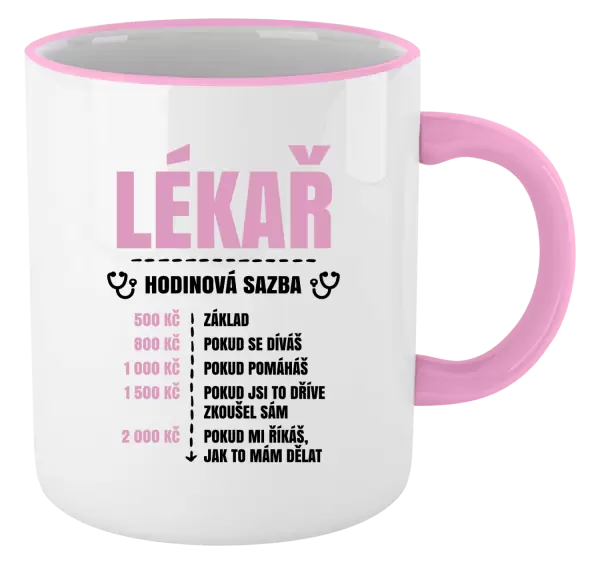 Hrnek Hodinová sazba - lékař
