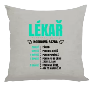 Polštář Hodinová sazba - lékař