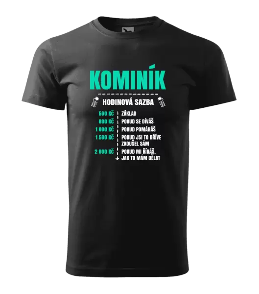 Pánské tričko Hodinová sazba - kominík