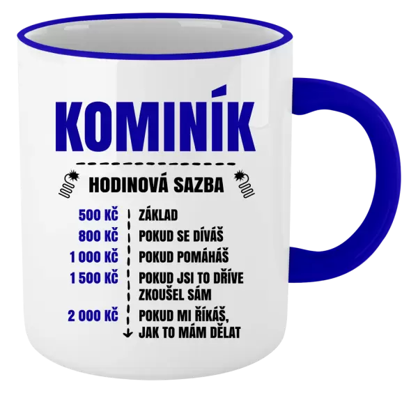 Hrnek Hodinová sazba - kominík