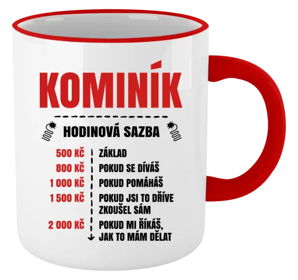 Hrnek Hodinová sazba - kominík