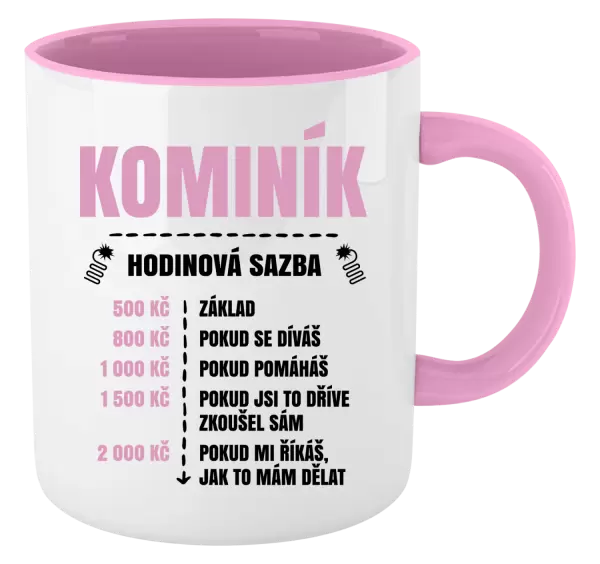 Hrnek Hodinová sazba - kominík