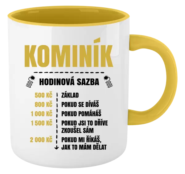 Hrnek Hodinová sazba - kominík