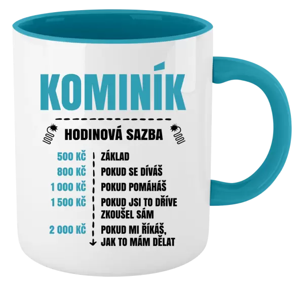 Hrnek Hodinová sazba - kominík