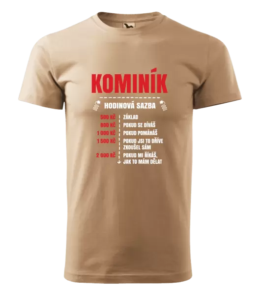 Pánské tričko Hodinová sazba - kominík