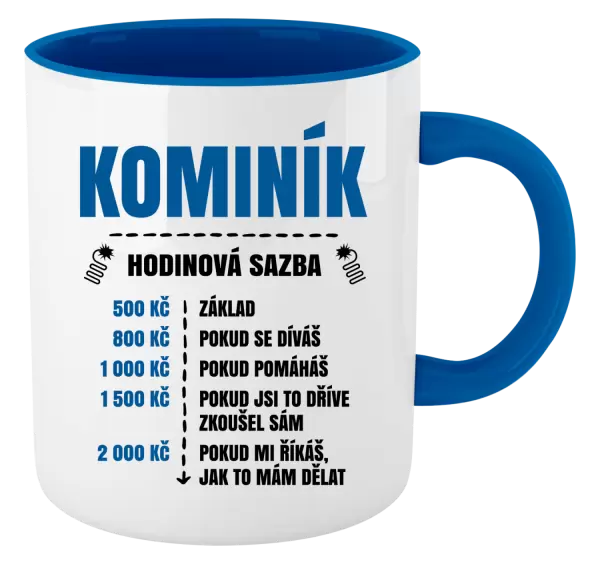 Hrnek Hodinová sazba - kominík