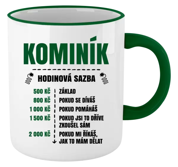 Hrnek Hodinová sazba - kominík
