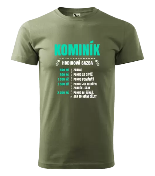 Pánské tričko Hodinová sazba - kominík