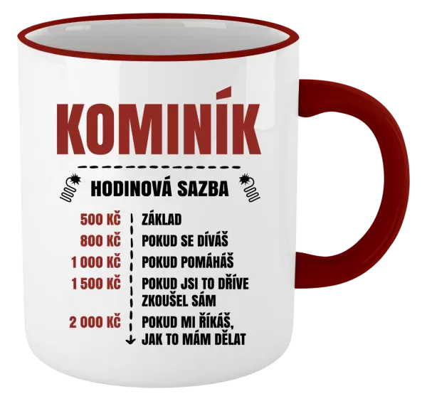 Hrnek Hodinová sazba - kominík