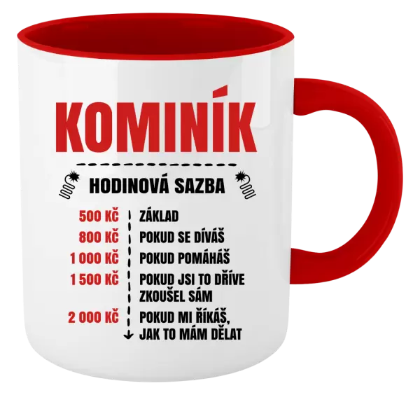 Hrnek Hodinová sazba - kominík