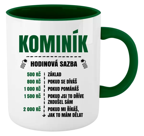 Hrnek Hodinová sazba - kominík