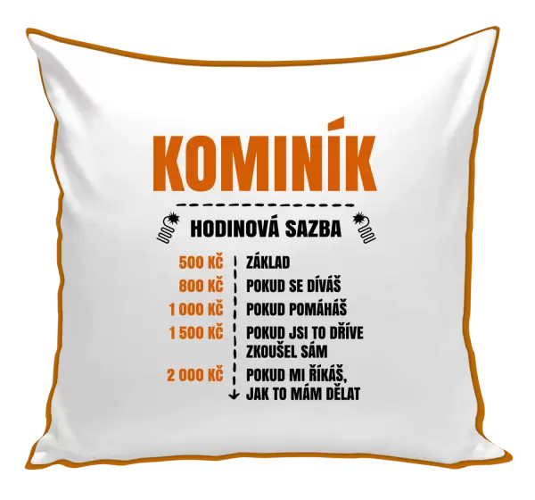 Polštář Hodinová sazba - kominík