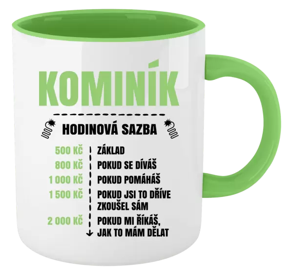 Hrnek Hodinová sazba - kominík
