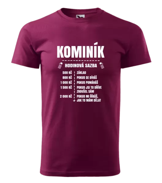 Pánské tričko Hodinová sazba - kominík